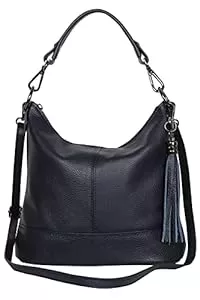 AmbraModa Taschen & Rucksäcke AmbraModa GLX09 - Damen Handtasche Schultertasche Beutel aus Echtleder
