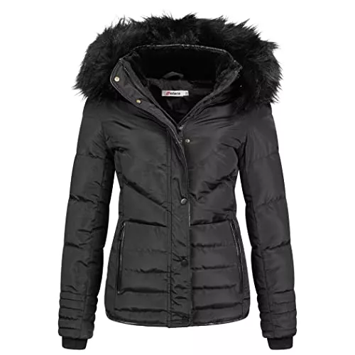 Elara Jacken Elara Damen Steppjacke Winter Tailliert Chunkyrayan