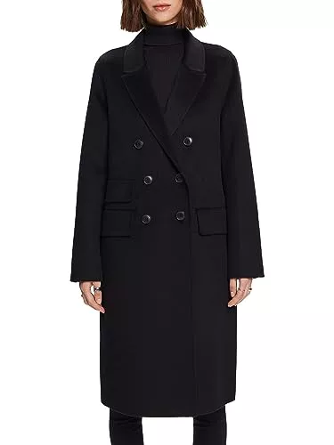 ESPRIT Mäntel ESPRIT Doppelreihiger Mantel aus Wollmix