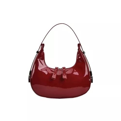 JiJia LeCo Taschen & Rucksäcke JiJia LeCo Umhängetasche Damen handtasche damen handtasche damen bags for women Halbmondtasche, glänzende und modische Unterarmtasche, Schultertasche