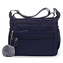 SUKRY Taschen & Rucksäcke Damen Schultertaschen mit RFID Anti Diebstahl Tasche Casual Handtasche Reisetasche Messenger Crossbody Geldbörse für Frauen
