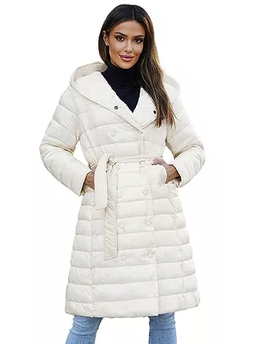 OZONEE Mäntel OZONEE Damen Mantel Wintermantel Winterjacke Jacke Parka Übergangsjacke Coat Wärmemantel Wärmejacke Winter Herbst Lang Warm Stehkragen Outdoor Gepolstert 777/7902K