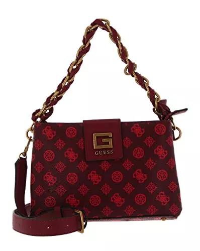 GUESS Taschen & Rucksäcke GUESS Alva Double Zip Crossbody Merlot Logo