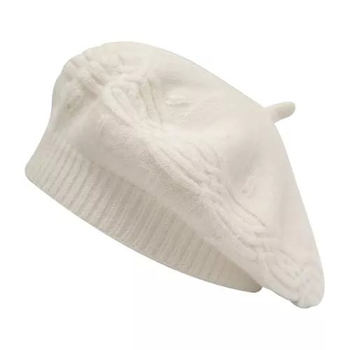 ZLYC Hüte & Mützen ZLYC Damen Baskenmütze Klassische Französischen Barett Einfarbig Warm Beret