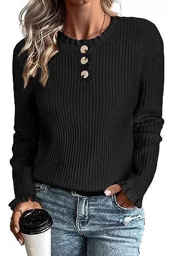 Arach&Cloz Pullover & Strickmode Arach&Cloz Pullover Damen Strickpullover Herbst Winterpullover Casual Winter Warm Strickpulli Sweater
