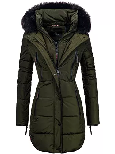 MARIKOO Mäntel MARIKOO Damen Winter Mantel Steppmantel Moonshine XS-3XL