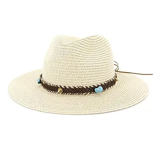 Gossifan Hüte & Mützen Gossifan Sonnenhut für Damen, Strohhut mit breiter Krempe