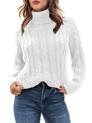 Breampot Pullover & Strickmode Breampot Pullover Damen Casual Strickpullover Winter Rundhals Lose Pulli Warm Outwear Pullover Oberteile