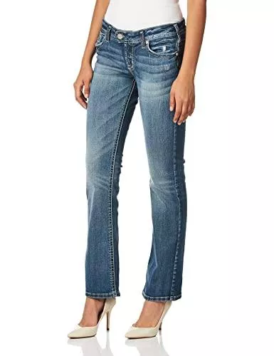 Silver Jeans Jeans Silver Jeans Damen Tuesday Low Rise Slim Bootcut Jeans