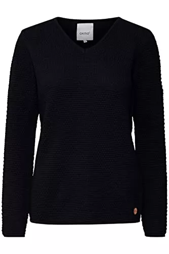 OXMO Pullover & Strickmode OXMO OXHanna Damen Strickpullover Feinstrick Pullover aus 100% Baumwolle