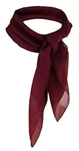 TigerTie Schals & Tücher TigerTie Damen Chiffon Nickituch in einfarbig unicolor - Halstuch Größe 50 cm x 50 cm - Made in Italy