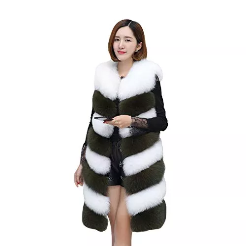 DorkasDE Westen DorkasDE Damen Pelz Weste Jacke Kunstpelz Weste Warm ärmellos Winterjacke Felljacke