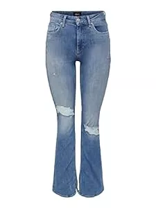 ONLY Jeans ONLY Female Ausgestellt ONLBLUSH HW Slit Flared Dest DNM REA784