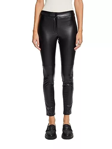 ESPRIT Hosen ESPRIT Hose in Lederoptik