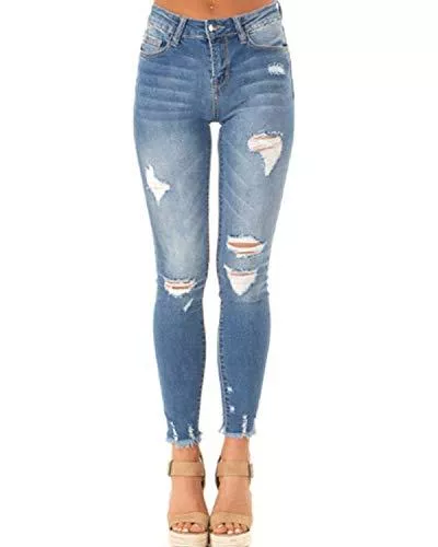 Dorimis Jeans Dorimis Damen Jeans mit Löchern Hosen Stretch Jeanshosen Hohe Taille Skinny Jeans Lange Hosen
