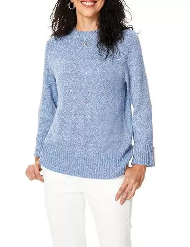 Tapata Pullover & Strickmode Tapata Damen Langarm Pullover Rundhals Sweater Elegant Strickpullover Oberteile Rippstrick Tunika Tops für Winter Hebst