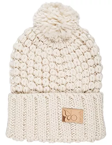 berydale Hüte & Mützen berydale klassische Strickmütze mit Umschlag, Damen, Beige, Einheitsgröße