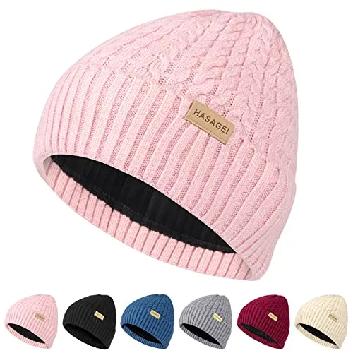 HASAGEI Hüte & Mützen HASAGEI Wintermütze Herren, Winddicht Fleece Thermo Mütze Damen, Atmungsaktiv Strickmütze, Winter Beanie Mütze Für Täglich, Skifahren, Laufen, Outdoor Sports