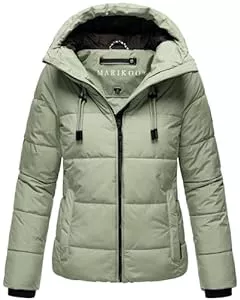 MARIKOO Jacken MARIKOO Damen Winterjacke Steppjacke Winter Jacke gesteppt warm mit Kapuze B977