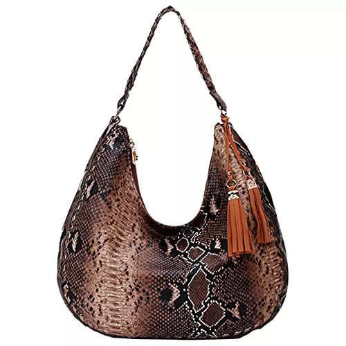 NIYUTA Taschen & Rucksäcke NIYUTA® Damen handtaschen Mode Trend Serpentin Quaste Schultertaschen PU Leder Shopper Umhängetaschen