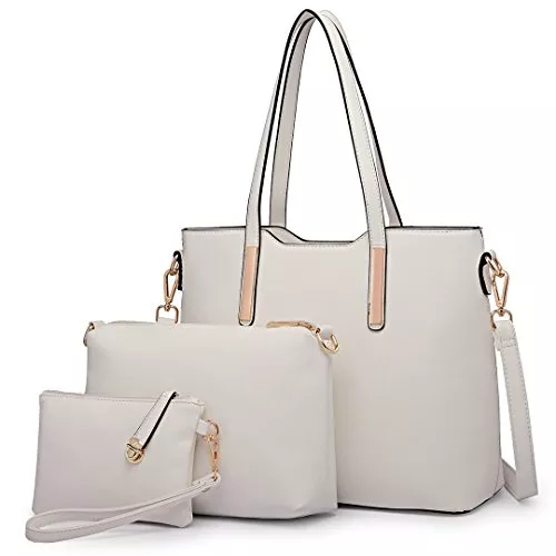Miss Lulu Taschen & Rucksäcke Miss Lulu Handtasche Damen Schultertaschen für Damen Tragetasche Damen Tote Bag Groß Henkeltasche Gross Henkeltasche Set 3-teiliges Set