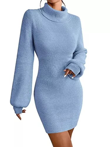 JUOIANTANG Freizeit JUOIANTANG Strickkleid Damen Herbst Pullover Damen Lang Hüftkleid Für Frauen XS-XXL