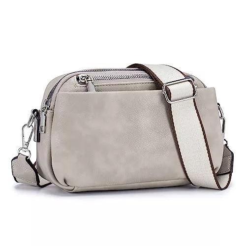 Roulens Taschen & Rucksäcke MUIIKOLA Damen Handy Umhängetasche, Umhängetasche mit verstellbarem breitem Schultergurt, Tasche mit großer Kapazität, Tasche mit mehreren Fächern, Vegan Leder Handytasche, Multifunktionstasche