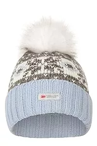 Mountain Warehouse Hüte & Mützen Mountain Warehouse Thinsulate Fairisle-Damenmütze mit Bommel - warme Wintermütze für Damen, atmungsaktiv, pflegeleicht - am besten fürs Reisen, Spazieren & Campen