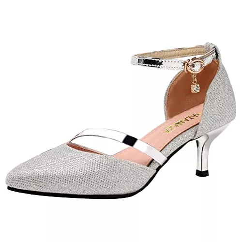 RAZAMAZA High Heels RAZAMAZA Damen Kitten Heel Sandalen