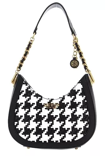 GUESS Taschen & Rucksäcke GUESS Abey Small Hobo Bag Black/White