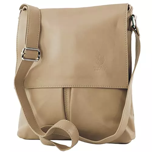 modamoda de Taschen & Rucksäcke modamoda de - T75 - ital Crossover Umhängetasche Nappaleder