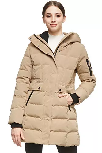 Orolay Mäntel Orolay Damen Kapuzenjacke Daunenmantel Warmer Winter Puffermantel Verdickt Steppmantel