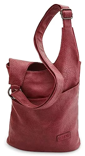 CASAdiNOVA Taschen & Rucksäcke CASAdiNOVA® Stylische Damen Umhängetasche aus Veganem Leder - Handtasche, Crossbody & Messenger Bag in Einem - Hochwertige Damenhandtasche zum Umhängen mit verstellbarem Schultergurt