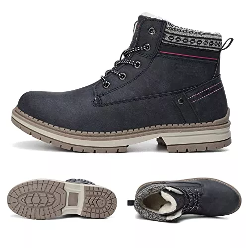 ARRIGO BELLO Stiefel ARRIGO BELLO Winterstiefel Damen Winterschuhe Stiefel Stiefelette Gefütterte Schneestiefel Draussen Boots Arbeitsschuhe Arbeitsstiefel Wandern Arbeiten 36-41