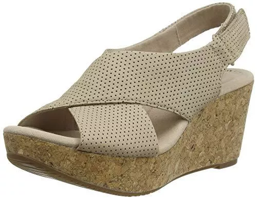 Clarks Sandalen & Slides Clarks Damen Annadel Parker Keilabsatz-Sandale