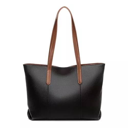 RQJZ Taschen & Rucksäcke RQJZ Echt leder shopper tasche damen groß women's totes, handtasche damen shopper mit reißverschluss the tote bag damenhandtasche