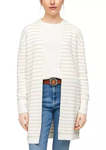 s.Oliver Strickjacken s.Oliver Damen Long-Cardigan mit Ajour-Details