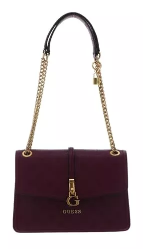 GUESS Taschen & Rucksäcke GUESS G James Logo Convertible Flap Crossbody Bag Plum Logo