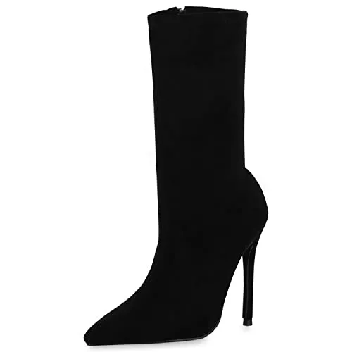 VAN HILL Stiefel VAN HILL Damen Stiefel High Heels mit Pfennigabsatz