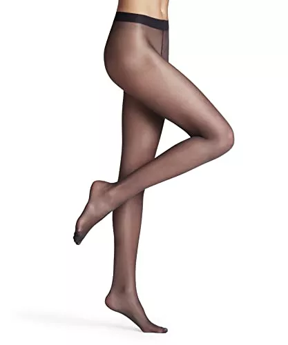 FALKE Socken & Strümpfe FALKE Damen Seidenglatt 15 DEN Strumpfhose transparent glänzend reißfest druckfreier Komfortbund Feinstrumpfhose mit verstärkter Fußspitze und feiner Naht feines weiches Material 1 Stück