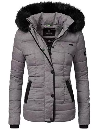 MARIKOO Jacken MARIKOO Damen warme Winter Steppjacke mit Kapuze Unique XS-XXL
