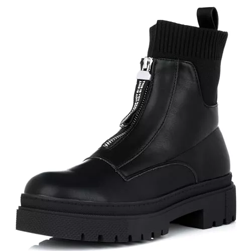 Elara Stiefel Elara Damen Chelsea Boot Stiefelette