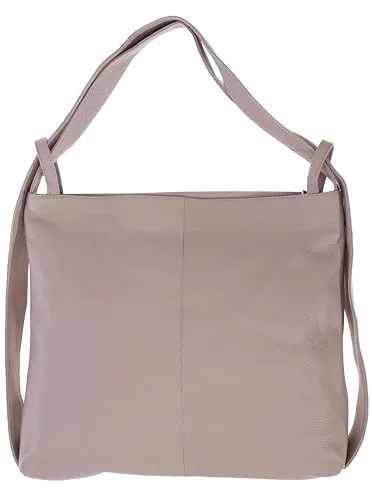 Zwillingsherz Taschen & Rucksäcke Zwillingsherz Rucksacktasche 100% Echtleder - Hochwertige 2 in 1 Rucksacktasche für Damen Frauen Mädchen – Groß und elegant - Schultertasche Rucksack