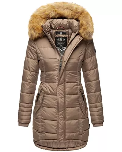 Navahoo Mäntel Navahoo Papaya Damen Winter Jacke Steppjacke Mantel Parka gesteppt warm B374