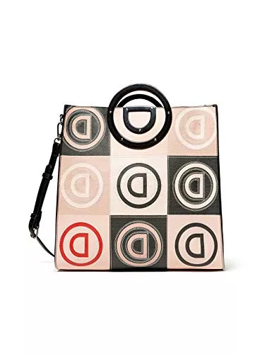 Desigual Taschen & Rucksäcke Desigual Damen Bols_Logo Patch Merlo Henkeltasche Beige (Beige)