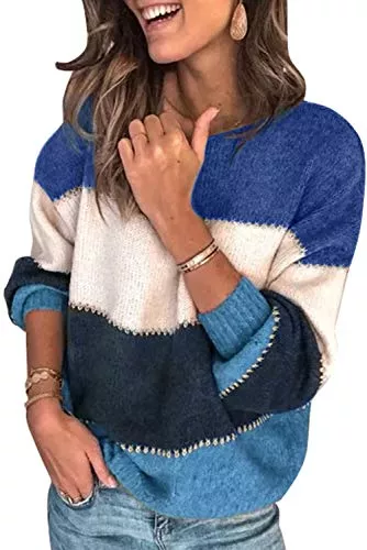 Necooer Pullover & Strickmode Necooer Pullover Damen Langarm Winter Outwear Lässiger Strickpullover Eleganter Pullover mit Liebesdruck für Frauen