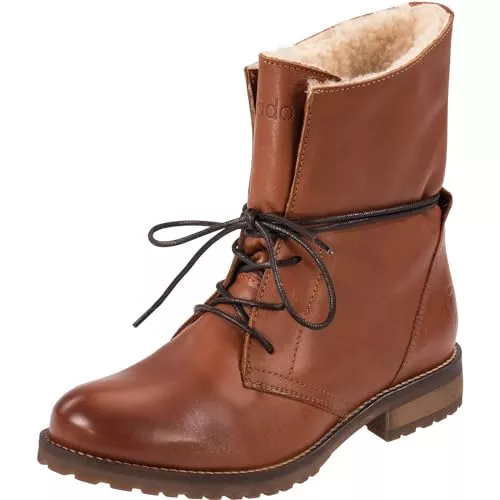 Palado Stiefel Palado Damen Winter- Schnürstiefel Kasos - warm gefütterte Winterschuhe - Ankle Boots Damen aus feinstem Echtleder - modische Stiefeletten