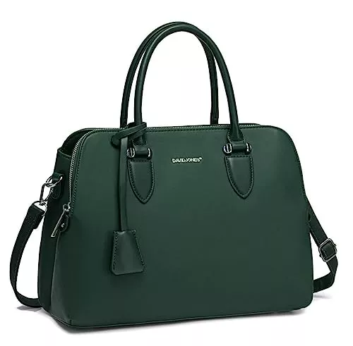 David Jones Taschen & Rucksäcke David Jones - Damen Handtasche Henkeltasche - Frau PU Leder Schultertasche - Elegante Tote Shopper Tasche - Umhängetasche Viele Fächer Zip Multi Taschen - Alltags Mode Arbeit Stadt City