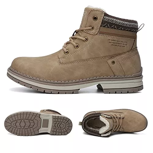 ARRIGO BELLO Stiefel ARRIGO BELLO Winterstiefel Damen Winterschuhe Stiefel Stiefelette Gefütterte Schneestiefel Draussen Boots Arbeitsschuhe Arbeitsstiefel Wandern Arbeiten 36-41