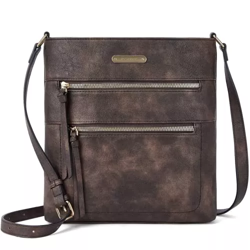 BOSTANTEN Taschen & Rucksäcke BOSTANTEN Umhängetasche Damen Mittelgroß, PU Leder Crossbody Schultertasche, Umhänge Tasche Handtasche Damen Umhängetasche Elegant